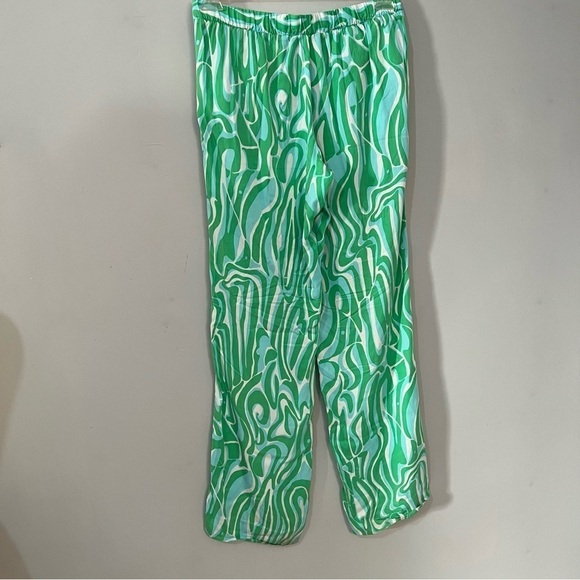 Lilly Pulitzer Cambridge Palazzo Pants Finders Keepers Size Small Blue Slacks - Picture 4 of 8
